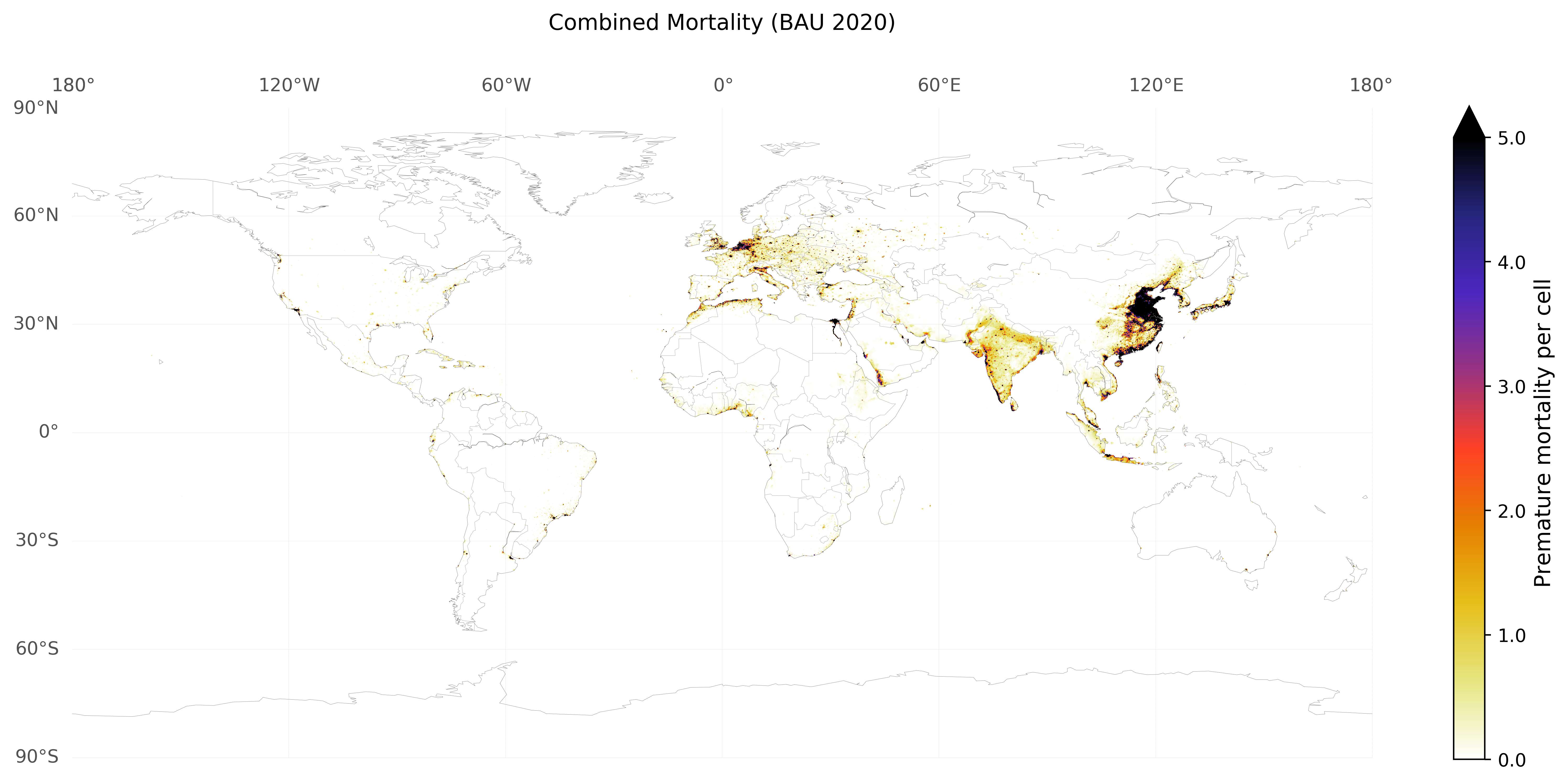 global lung cancer and cardiovascular mortality